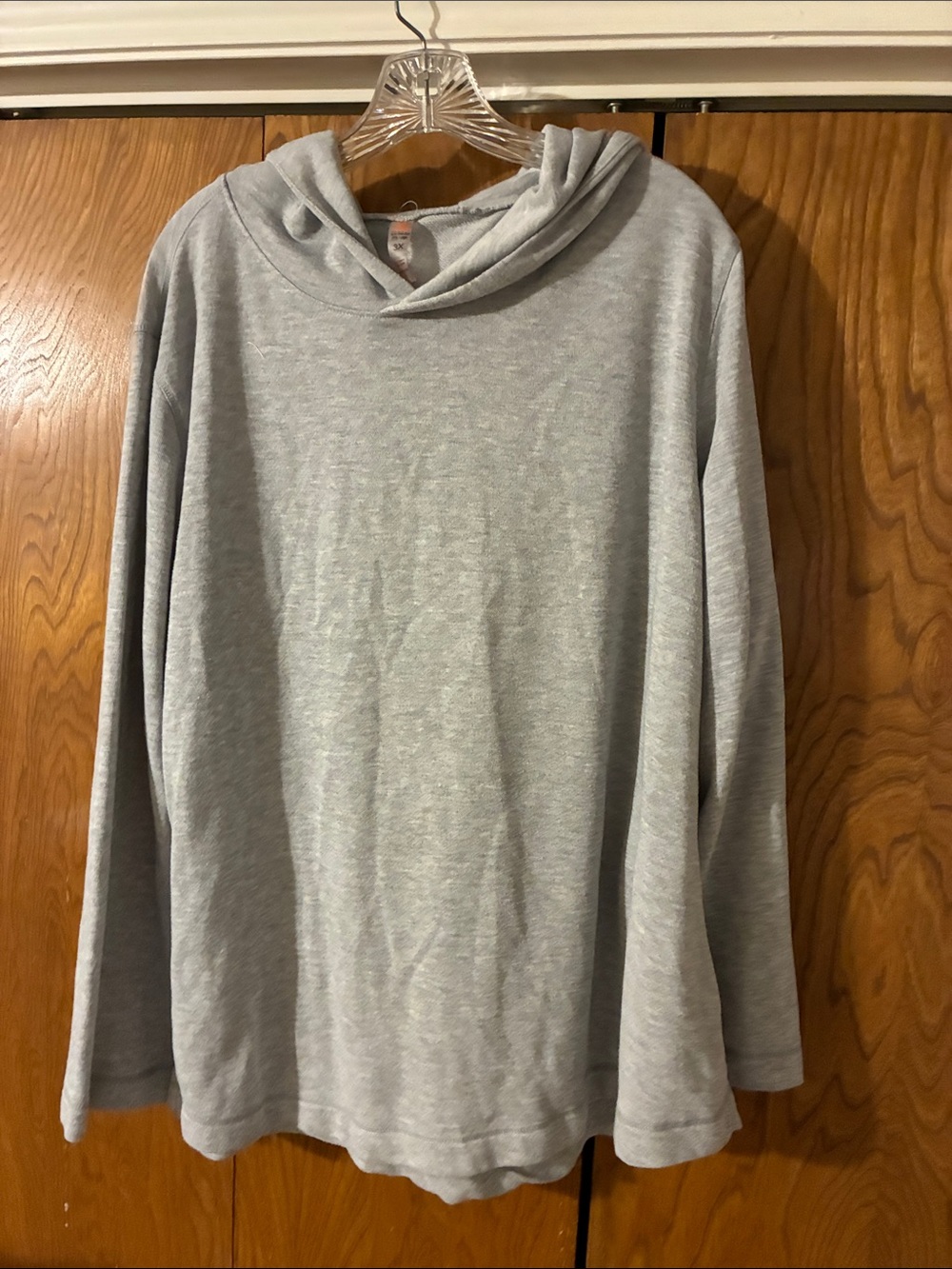 Ladies Lightweight Hooded Top - Heather Gray